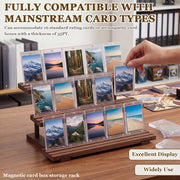 3-Tier Graded Card Display Stand Compatible with Mainstream Card Types for Birthdays Holidays Team Championship Celebrations or Anniversaries