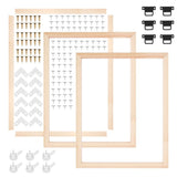 3Pcs 16x20 Inch Solid Wood Canvas Stretcher Bars DIY Canvas Frame Kit with Hardware for DIY Oil Painting Diamond Art Home Decor