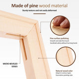 3Pcs 16x20 Inch Solid Wood Canvas Stretcher Bars DIY Canvas Frame Kit with Hardware for DIY Oil Painting Diamond Art Home Decor