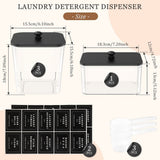 4 Pcs Laundry Pods Container Storage Set 3 Acrylic Canisters with Wooden Lids Dryer Sheet Container Holder with Measuring Scoops Labels Clear Organizer for Detergent Pods Scent Booster Dryer Balls In Australia - Darrahopens