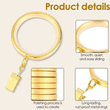 Darrahopens Auto Accessories > Auto Accessories Others > Automotive Repair & Speciality Tools 36 Pack 1.65 inch Curtain Ring with Clips, Smooth Quiet Plastic Insert 2.08 inch Diameter Brushed Gold In Australia - Darrahopens