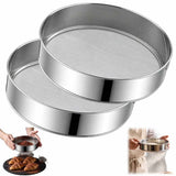 Vibrating Sifter Screen, Stainless Steel Vibrate Sieve Mesh Screen, Automatic Powder Sifter Machine Mesh Screens for Powder Flour Industrial Filtration (2 Pieces) In Australia - Darrahopens