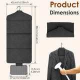Foldable Ironing Board, 360° Rotating Hook, Safety and Burn Protection, Efficient and Time Saving, for Clothes 34.65 x 16.54 inches with Silicone Pad