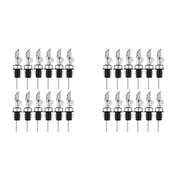 Weighted Stainless Steel Pourers Olive Oil Dispenser Spout Liquor Bottles Pourers Auto Flip Oil Dispenser (Silver,24Pcs) In Australia - Darrahopens