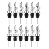 Weighted Stainless Steel Pourers Olive Oil Dispenser Spout Liquor Bottles Pourers Auto Flip Oil Dispenser (Silver,24Pcs) In Australia - Darrahopens