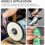 2 Set 6inch Buffing Polishing Wheels,for Bench Grinder,with Buffing Polishing Cutting Compounds,with Non-Woven Bandage