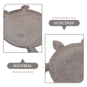 Durable Cast Iron Turtle Stepping Stone Coffee for Outdoor Decor