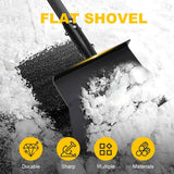 Darrahopens Baby & Kids > Baby & Kid's Toys > Outdoor Play Equipment Multifunctional Garden Cleaning Shovel, Heavy-Duty Stainless Steel Flat Shovel with 54" Adjustable Handle for Weeding, Digging, Snow Removal, and Lawn Edging, Outdoor Spade Tool