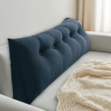 Triangular Headboard Pillow Twin XL for College Dorm Bed, Large Wedge Bed Rest Pillow with Backrest Support, Reading & Positioning Bolster Cushion for Daybed, Gap Filler & Lumbar Comfort