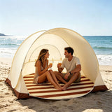 Instant Beach Tent for Family 3/4 Person Easy Pop UV Protection Outdoor Canopy with Ventilating Mesh Window for Outdoor Camping Picnic Garden Backyard Park Travel Vacation Party In Australia - Darrahopens