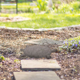 Durable Cast Iron Turtle Stepping Stone Coffee for Outdoor Decor