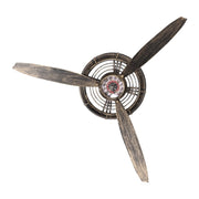 Metal Wall Decor Propeller Clock with Mechanical Movement for Rustic Vintage Style In Australia - Darrahopens