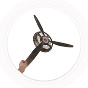 Metal Wall Decor Propeller Clock with Mechanical Movement for Rustic Vintage Style