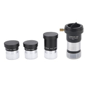 1.25" Telescope Eyepiece Set 4/10/25mm 2X  Lens Kit for Astronomy
