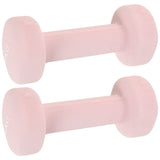 2-Pack Cast Iron Dumbbells with Sweat-Resistant Grip for Home Gym and Fitness Workouts
