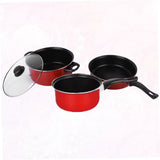 Non-Stick Pan Set, 3 Pieces, Simple Design, Cookware for Easy Cooking and Heating In Australia - Darrahopens