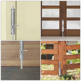 2-Pack Heavy Duty Stainless Steel Bolt Locks for Wooden Gates, Fences, and Doors - Security Latches Hardware