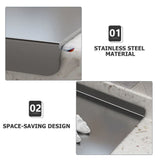 Plated Stainless Steel Kitchen Chopping Board with Space-Saving Design and Multi-Functional Use