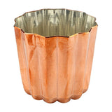 Tin Lined Copper Canelé Mold Bakeware Single Professional Pan, French Custard Pastry Tray, Caramel Crust Dessert Making Silicone Mold Artisan Home Baking Projects