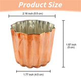 Tin Lined Copper Canelé Mold Bakeware Single Professional Pan, French Custard Pastry Tray, Caramel Crust Dessert Making Silicone Mold Artisan Home Baking Projects