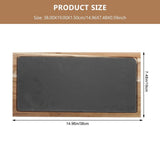 Wood Serving Platter Black 1 Set