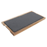 Wood Serving Platter Black 1 Set