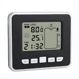 Ultrasonic Wireless Water Tank Liquid Level Meter with Temperature Sensor Level Monitor Time Display Low Battery Alarm In Australia - Darrahopens