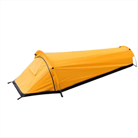 Outdoor Equipment Wild Camping Sleeping Bag Tent Single Person Hiking Camping Backpacking Tent Waterproof,B,1 x Backpacking Tent,Yellow In Australia - Darrahopens