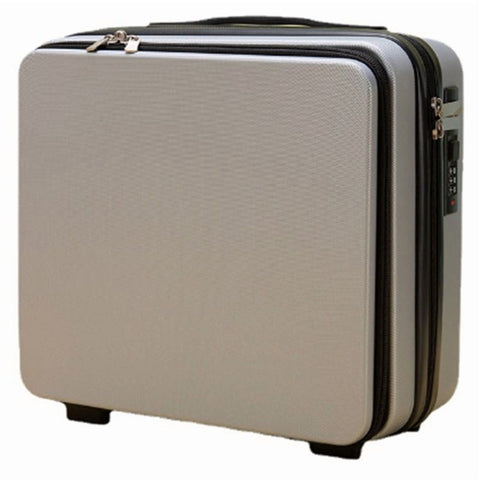 16 Inch Travel Suitcase Cosmetic Box Hand Luggage Organizer Makeup Case Password Box Portable Boarding Case,1 * 16 inch Travel Suitcase,Grey In Australia - Darrahopens
