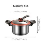 Multi Use Stainless Steel Pressure Cooker Nonstick with Ergonomic Handles