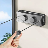 Retractable Clothesline Indoor, Space Saving Invisible Clothesline, Wall Mounted Clothes Drying Line, No Drilling, for Balcony, Bathroom, and Apartment In Australia - Darrahopens