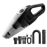 Cordless Hand Vacuum, Strong Suction Cordless Portable Car Vacuum, Compact Home and Car Vacuum, for Home Interior Car Seat Gap Dust Cleaning