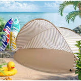 Pop Up Beach Tent with UPF 50+ Sun Protection, Automatic Setup in Seconds, Portable and Compact Design for Beach Camping, Includes Carry Bag, Windproof and Ventilated In Australia - Darrahopens