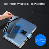 Intelligent Fingerprint Unlocking Notebook Mobile Wireless Charging Notebook A5 Loose Business Notebook,Journal Notebook for Computer & Website Logins ﻿ In Australia - Darrahopens
