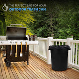 55 Gallon Trash Bags(50 Count), Black Heavy Duty Large Big Garbage Bags Can Yard Lawn Liners 1.5 Mil In Australia - Darrahopens