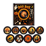 Halloween Rotating Light Up NFC Music Box Fridge Magnet, Mini Vinyl Record Player Spinning Display with Sound Playback & Magnetic Back,Decorative Magnet for Refrigerator Locker Kitchen In Australia - Darrahopens