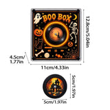Halloween Rotating Light Up NFC Music Box Fridge Magnet, Mini Vinyl Record Player Spinning Display with Sound Playback & Magnetic Back,Decorative Magnet for Refrigerator Locker Kitchen In Australia - Darrahopens