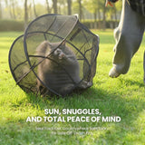 Clearance!360° Panoramic Rolling Cat Playpen - Indoor & Outdoor Safe Enclosure, One-Click Setup & Easy Storage, Breathable & Washable In Australia - Darrahopens