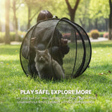 Clearance!360° Panoramic Rolling Cat Playpen - Indoor & Outdoor Safe Enclosure, One-Click Setup & Easy Storage, Breathable & Washable In Australia - Darrahopens