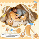 Plush Patting Companion Doll with Remote Control, Soft Cuddle Sleep Soother with Rhythmic Patting Hands, Calming Comfort Toy for Bedtime, Nap & Relaxation, Thoughtful Gift for New Families