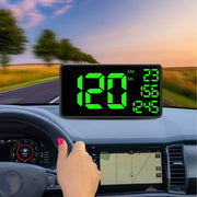 6.2" GPS Speedometer HUD Display with Overspeed & Fatigue Alerts – Universal Plug-and-Play Digital Odometer for Cars, Trucks, Motorcycles & More – Green Easy-Read Screen