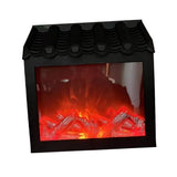 Fireplace Lights Small Fake Fireplace No Heater Function Portable Fireplace Fire Triangular roof In Australia - Darrahopens