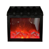 Fireplace Lights Small Fake Fireplace No Heater Function Portable Fireplace Fire Triangular roof In Australia - Darrahopens