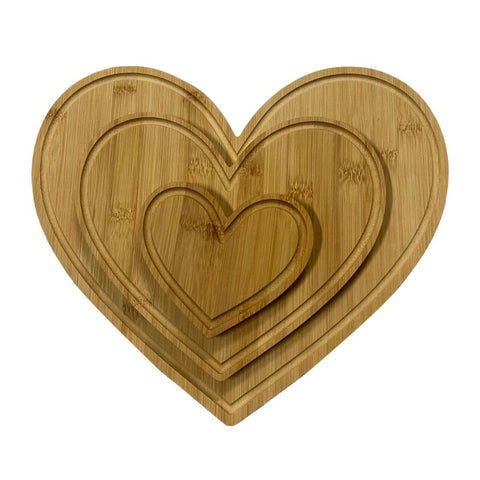 Heart Shaped Cutting Board Wood Breadboard Cheese Platter Cooked Food Board For Meat Cheese And Vegetables Valentine's Day Sheet Pans for Baking Cakes Baking Drying Racks Stainless Steel Silicone In Australia - Darrahopens