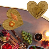 Heart Shaped Cutting Board Wood Breadboard Cheese Platter Cooked Food Board For Meat Cheese And Vegetables Valentine's Day Sheet Pans for Baking Cakes Baking Drying Racks Stainless Steel Silicone In Australia - Darrahopens