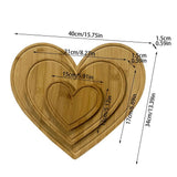 Heart Shaped Cutting Board Wood Breadboard Cheese Platter Cooked Food Board For Meat Cheese And Vegetables Valentine's Day Sheet Pans for Baking Cakes Baking Drying Racks Stainless Steel Silicone In Australia - Darrahopens
