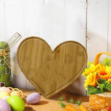 Heart Shaped Cutting Board Wood Breadboard Cheese Platter Cooked Food Board For Meat Cheese And Vegetables Valentine's Day Sheet Pans for Baking Cakes Baking Drying Racks Stainless Steel Silicone