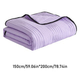 Cotton Warm Blanket,Lightweight Comforter Bedspread Blanket Queen Size Quilt, Durable Quilted Stitching Coverlet,Soft Modern Style Summer Blanket,Machine Washable Solid Color Design(Grey200X230CM)