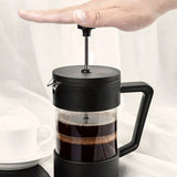 Heat Resistant High Borosilicate Glass French Press Pot Coffee Tools French Press French Press Coffee Tea Maker Thickened Borosilicate Glass Coffee Press Rust Black Color In Australia - Darrahopens