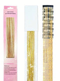 12Pcs Hair Tinsel Clip In 20Inch Fashion Glitter Tinsel Synthetic Straight Hair Extensions Clip In Hair Tinsel Kit Heat Resistant Shiny Sparkle Fairy Hair Accessories For Women Gold In Australia - Darrahopens